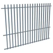ProtectorAl 1201-2399W x 1800H Deep Ocean Aluminium Batten Pool Fence Panel with Mid Rail