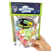 Freeze Dried Candy Sour Worms Pack 40gm