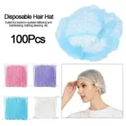 Disposable Hair Net Bouffant Cap Kitchen Medical Non Woven Head Cover 100pcs