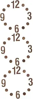 Milisten 1 Set DIY Clock Numerals for Wall Clock Repair Easy to Install Accessories for Home Decor Durable Replacement Parts