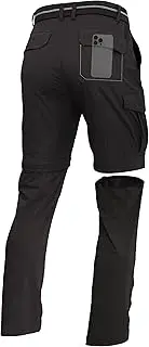 [GARTENBOKER] Mens Hiking Convertible Pants Zip Off Quick Dry Lightweight Fishing Safari Travel Camping Outdoor Cargo Pants