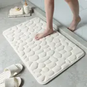 Bathroom Mat Memory Foam Pebble Carpets Super Soft Toilet Washable 1pc