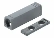 Blum TIP-ON In-Line Adapter Plate for Standard Doors - Gray - 956.1201
