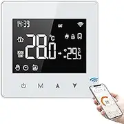 Smart Thermostat - WiFi Enabled Temperature Regulator, Digital Control Thermostat | 3.39x3.39 Inches Programmable Heating System, Voice & App Control Feature, Energy Efficient Operations for Home