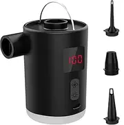 Electric Air Pump - High Power Electric Air Pump | Portable Air Pump for Inflatables | Pool Float Pump | Rechargeable Compressors Fast Inflation with LED Lamp for Camping Kids Sleepover Backpacking