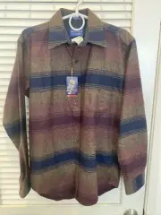 Pendleton 100% Virgin Wool Lodge Shirt Flannel Vintage Color Tone NWT S