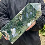 6.5LB Natural Crystal Point Aquatic Agate Tower Large size Quartz Obelisk minera