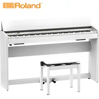 在飛比找PChome24h購物優惠-ROLAND F701 WH 88鍵數位電鋼琴 典雅白色款