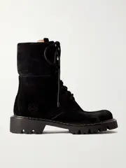 [LOEWE] LOEWE - Sierra Suede Ankle Boots - Black - FR39 FR39 Black