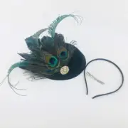 Women Fascinator Headband Peacocks Fascinator Hat Tea Party Headband