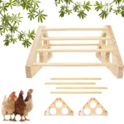 Chicken Roosting Bar Toy for Coop Made in the USA Wooden Swing Ladder Perch Toy