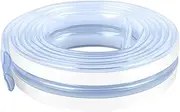 Corner Protectors Strip - 6.6 FT Crib Rail Covers for Teething D-Shaped Hollow | Proofing Edge and Corner Guards, Safety Furniture Bumper with Double-Sided Tape for
