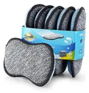 Multi-Purpose Sponges Kitchen by Scrub-it - Non-Scratch Microfiber sponges for