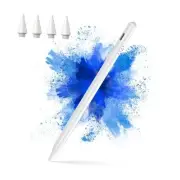 Stylus Pen for iPad 2018-2024 - 20-Mins Fast Charge for Apple Pencil with White