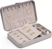 Jewellery Box Organiser, Faux Leather Travel Jewellery Boxes Storage for Earring