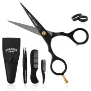 5” Beard and Mustache Scissors, German Stainless Steel Beard Scissors Come