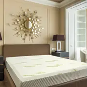 8cm Memory Foam Mattress Topper with Bamboo Cover - Double