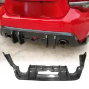 Carbon Fiber T Style Rear Bumper Diffuser For toyota GT86 FRS Subaru BRZ 13-20