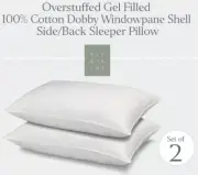 Ella Jayne Pillows White Lofty 100 Cotton Standard / Queen 20x25 (2)