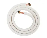 1/4" 3/8" Insulate Copper Pipe Split Line Wire 3m Air Conditioner Pair Coil Tube