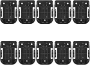 Respicefinem 10Pcs Battery Mount Holder Power Tool Lithium Batteries Storage Rack Buckle for Bosch 18V Hard Wear ABS Material Stable Structure Easy Installation Space Saving