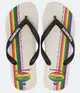 havaianas 哈瓦士 巴西人字拖 男款 Top pride 米白底彩虹 涼鞋 拖鞋 夾腳拖 海灘鞋【南風百貨】