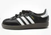 Toddler’s Adidas Samba OG EL I CBlack / FTWWHT /GUM5 (IE3680) Size 10k NIB