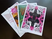 Bigfoot Kostas Seremetis art card set Futura 2000 Shepard Fairey Barry McGee