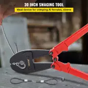 VEVOR Hand Swager Crimper 30 Inch ,Swaging Tool for 5/32" 1/4" 5/16" Wire Rope,H