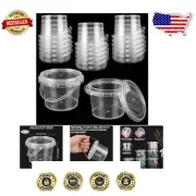 80 Count Leak-proof Clear Storage Containers for Slime & Crafting Essentials
