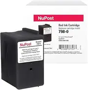 NuPost 1500 Page Postage Meter Red Ink Cartridge