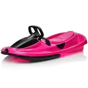 Snow Sled for Kids, Adults - Toboggan Sled, Easy Turning Steering Wheel, Anti...