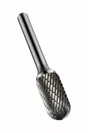 Dormer CARBIDE ROTARY BURR 25mm Length, 12.7mm Dia,6mm Shank,Ball Nosed Cylinder