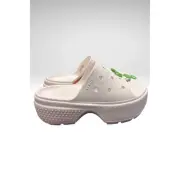 Crocs Stomp Slide Men’s 5 Women’s 7 Slides Sandals Chalk White NEW WITH TAGS!