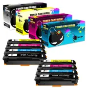 8 Toner Cartridge replace for HP CF400A-3A 201A Color LaserJet M252n M252dw