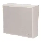 Valcom V-1061-W Wall Speaker Talk-Back White Vinyl White Cloth Grille