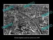 OLD LARGE HISTORIC PHOTO OF PRESTON ENGLAND AERIAL VIEW OF THE TOWN c1950 3