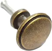 8 Pcs Round Bronze Knobs Antique Drawer Handles Vintage Decorative Floral Pulls Single Hole for Cabinet Cupboard Dresser Wooden Case Jewelry Box Chest (Dia:1", Height:7/8")