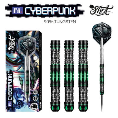 SHOT - AI CYBERPUNK Dart Set - 90% Tungsten - 23g
