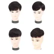 Men Wigs Synthetic Toupee Short Toppers Replacement Short Hair Toupee