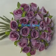 silk wedding bouquet lilac rose pre made purple bouquets flowers flower roses