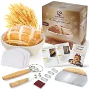 Banneton Bread Proofing Basket, 9inch Round Sourdough Starter Kit, Sourdough ...