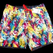 Robert Graham XL Board Shorts Swim Trunks Tropical Colorful Geometric Paisley