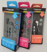 Polaroid Tangle Free Earbuds with In-Line Microphone - New