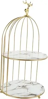 HOOTNEE Deer Head Display Stand Dresser Bird Cage Perfume Stand Perfume Rack Makeup Holder Cosmetics Organizer Perfume Holder Stands Birdcage Bird Cage Makeup Organizer Perfume Organizer