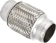 Exhaust Flexible Pipe, Hardware Connector Flex, Stainless Steel 38 X 102mm 1.5 X 4in Exhaust Flexible Pipe Flexi Joint Repair Tube Car Accessories Fits Most Car Models