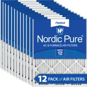 Nordic Pure 12x18x1 Pleated MERV 12 Air Filters 12 Pack