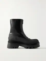 [Chloé] Chloé - + Net Sustain Raina Tpu-trimmed Leather Ankle Boots - Black - IT41 IT 41 Black