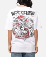 [GOAT CREW] Goat Crew Osaka Dragon T-shirt White - Size 2XL 2XL White