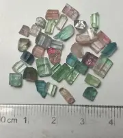 Natural Tourmaline Multicolour Crystal’s From Afghanistan Weight :20.35Carats